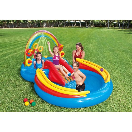 brodzik ze zjeżdżalnią RAINBOW