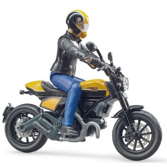 Bruder 63053 BWORLD Motocykl Scrambler Ducati Cafe Racer z jeźdźcem