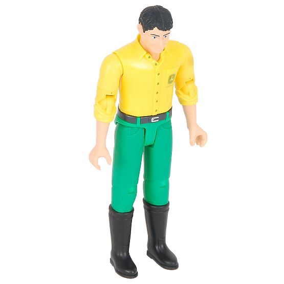 Bruder BWORLD Figurka John Deere żółta koszulka, zielone spodnie