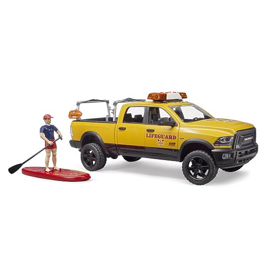 Bruder Dodge RAM straży przybrzeżnej z ratownikiem i akcesoriami