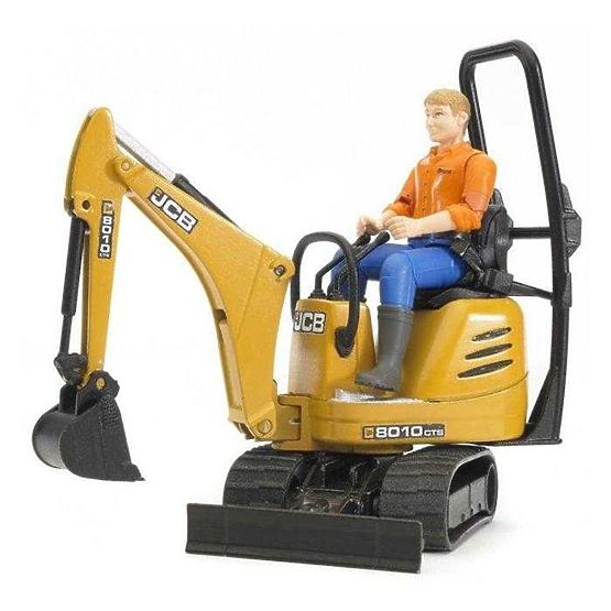 Bruder LAND ROVER + przyczepa, minikoparka JCB
