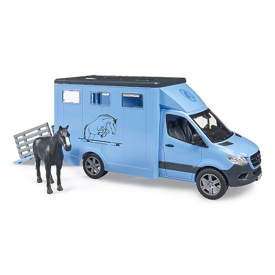 Bruder Pojazd do transportu zwierząt MB Sprinter z figurką konia