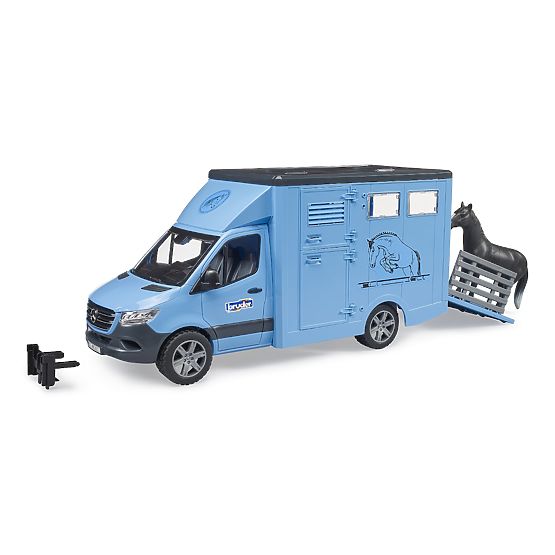 Bruder Pojazd do transportu zwierząt MB Sprinter z figurką konia