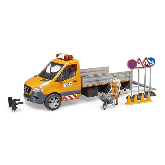 Bruder Pojazd do utrzymania dróg MB Sprinter z figurką i akcesoriami