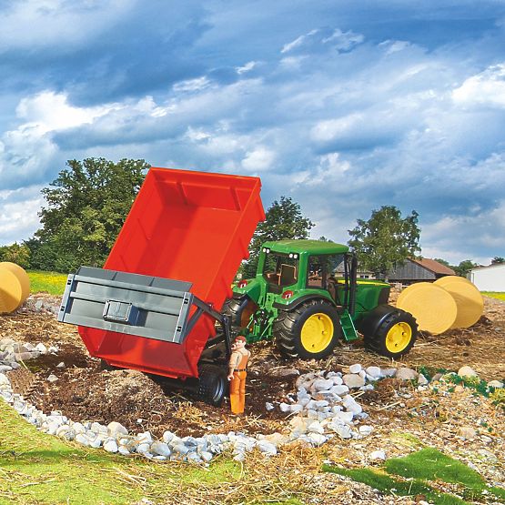 Bruder Przyczepa z automatyczną tylną ścianą