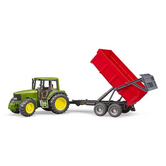 Bruder Traktor John Deere i wywrotka