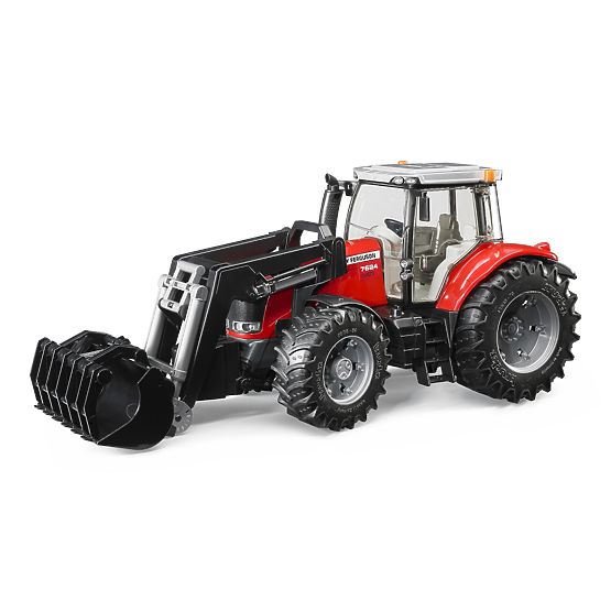 Bruder Traktor MASSEY FERGUSON 7624 z ładowaczem czołowym