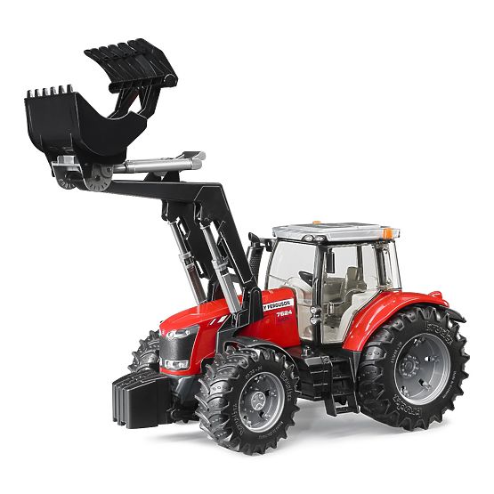 Bruder Traktor MASSEY FERGUSON 7624 z ładowaczem czołowym
