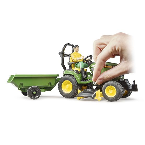 Bruder Traktor ogrodowy John Deere X949 z ogrodnikiem