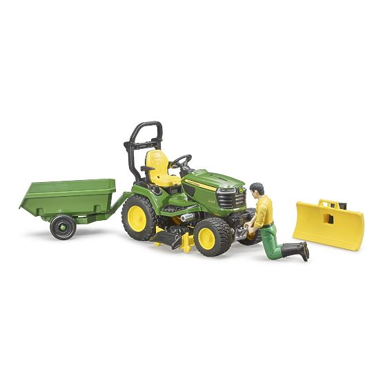 Bruder Traktor ogrodowy John Deere X949 z ogrodnikiem