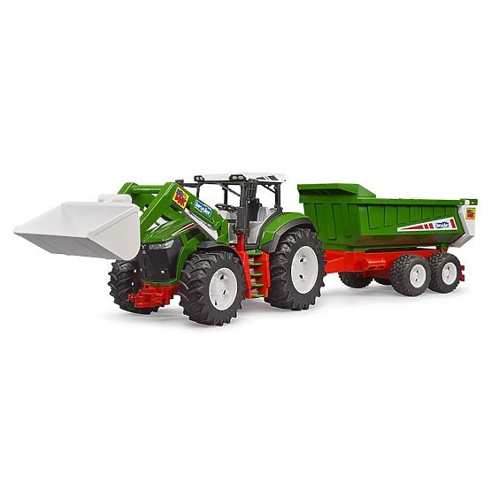 Bruder Traktor ROADMAX z ładowaczem czołowym i przyczepą