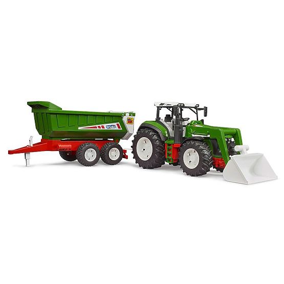 Bruder Traktor ROADMAX z ładowaczem czołowym i przyczepą