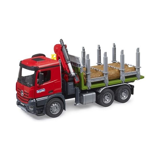 Bruder Transporter do drewna z hydraulicznym ramieniem MB Arocs