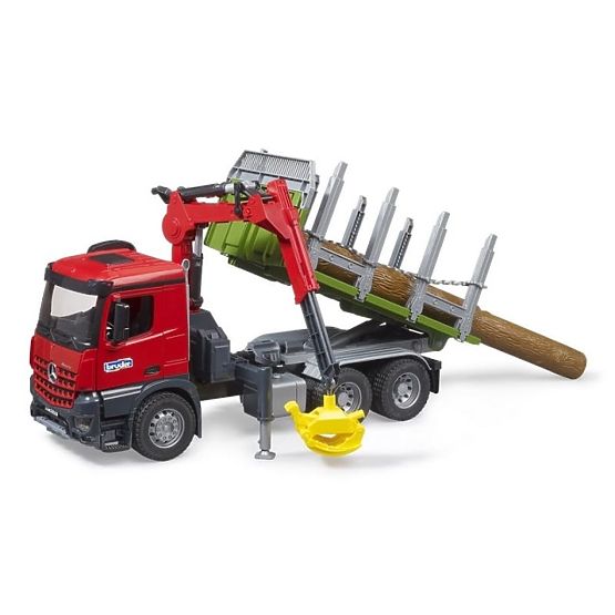 Bruder Transporter do drewna z hydraulicznym ramieniem MB Arocs