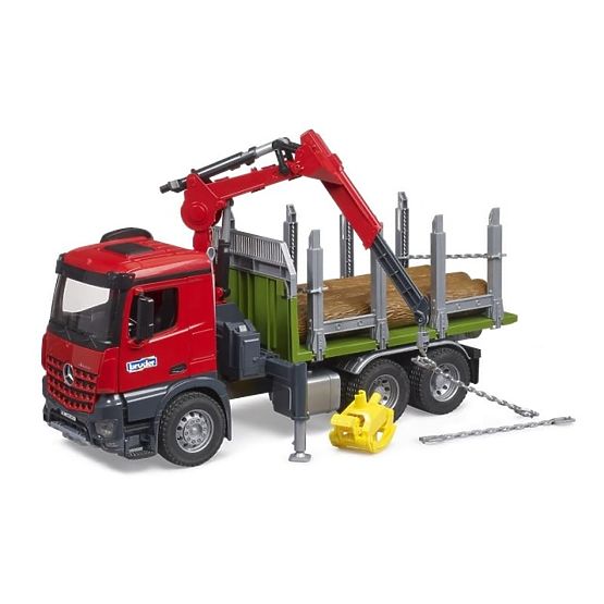 Bruder Transporter do drewna z hydraulicznym ramieniem MB Arocs