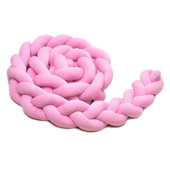 Warkoczowy płaszcz 360 cm - różowy