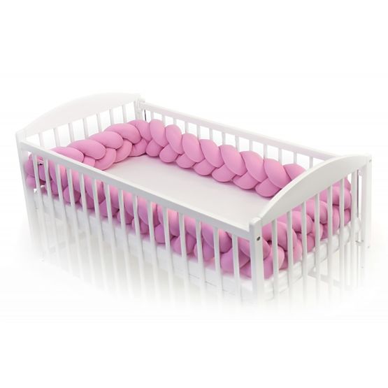 Warkoczowy płaszcz 360 cm - różowy