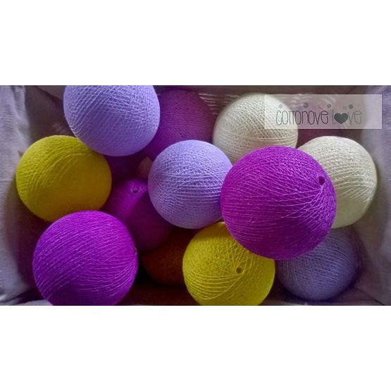 Cotton balls - krokusowe