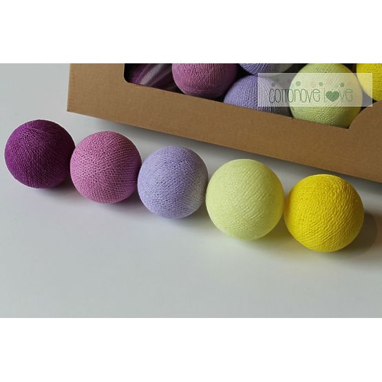 Cotton balls - krokusowe