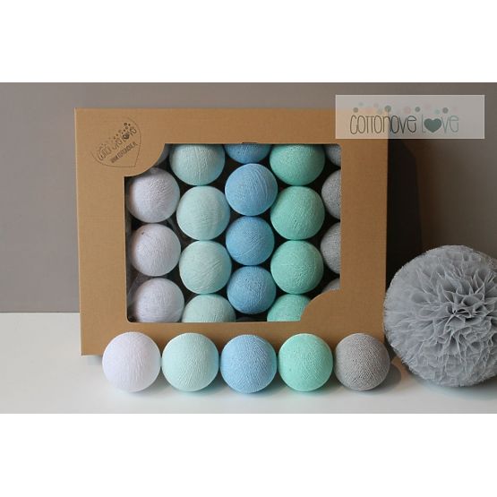 Cotton balls - Mint pastel