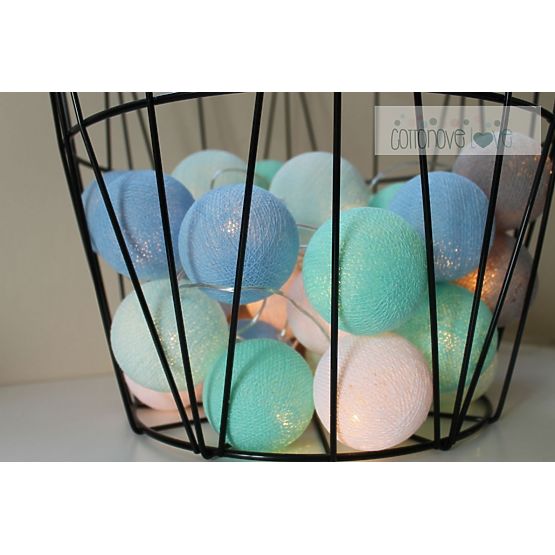 Cotton balls - Mint pastel