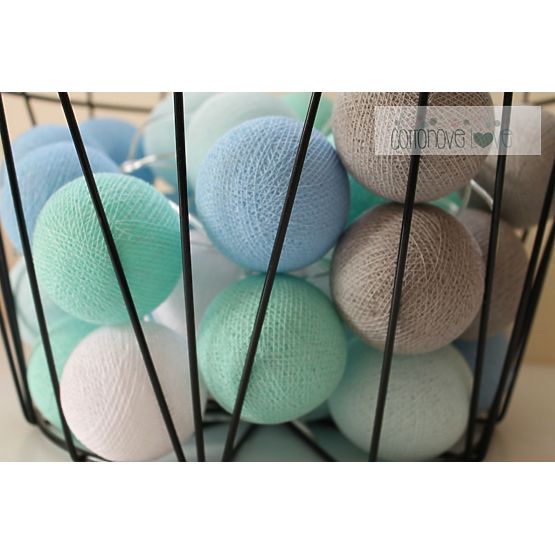 Cotton balls - Mint pastel