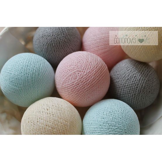 Cotton balls - pudrowe