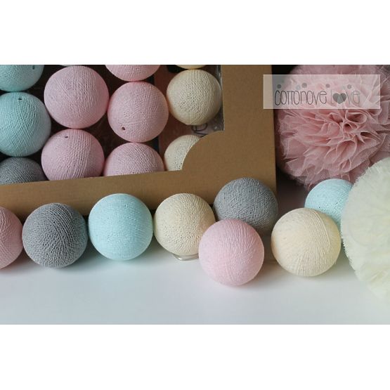 Cotton balls - pudrowe