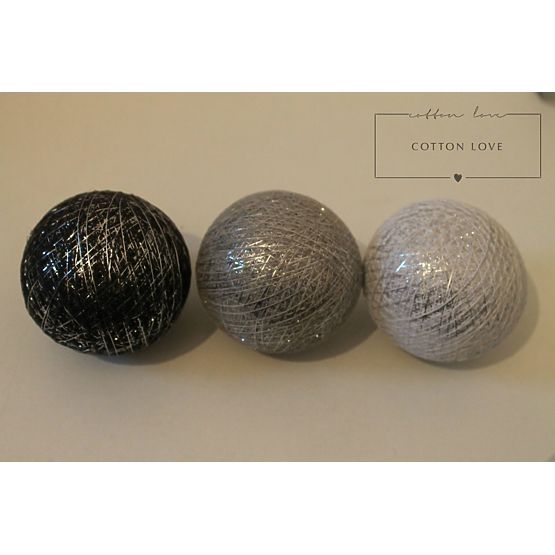 Cotton balls - srebrne