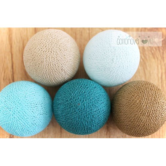 Cotton balls - turkus