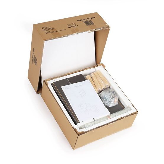 Czarny stolik nocny NORLA