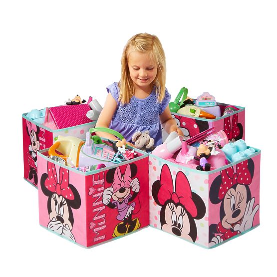 Cztery pudełka do przechowywania - Myszka Minnie