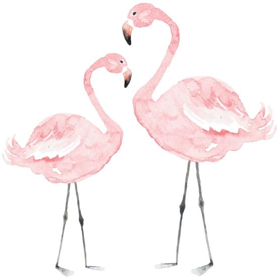 Dekoracja na ścianę DEKORNIK - Flamingi