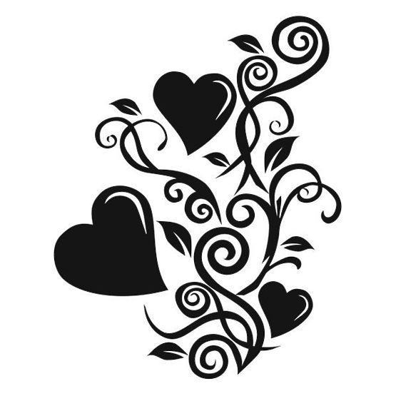 Dekoracja tekstylna na ścianę - serca