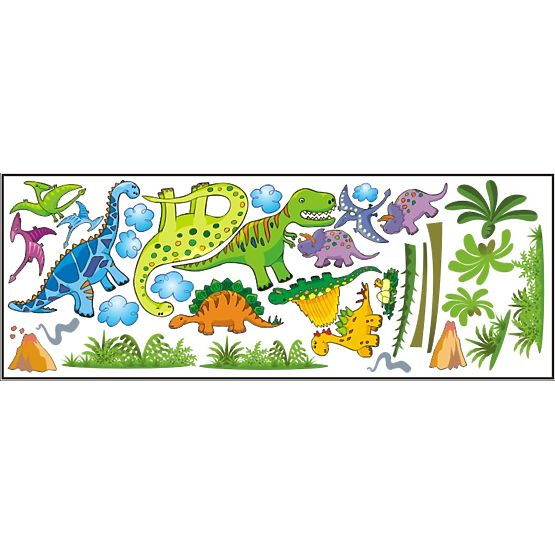 Dekoracje na ścianę Dinozaury