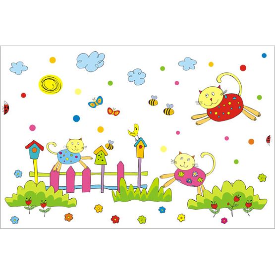 Dekoracje na ścianę Koty