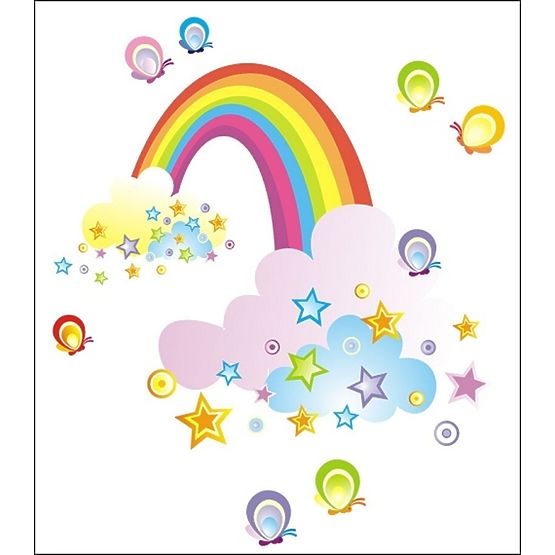 Dekoracje na ścianę Tęcza