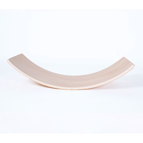 Deska balansowa drewniana - pomarańczowa