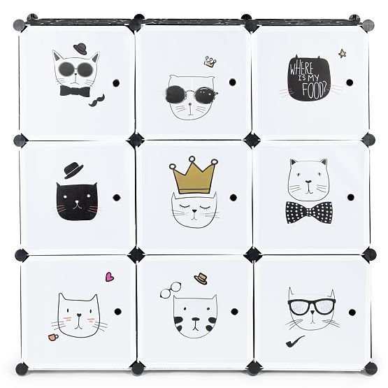 Dziecięca modułowa szafa z półkami 9 półek dziecięca