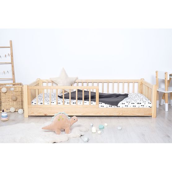 Niskie łóżko dziecięce Montessori Ourbaby - naturalne