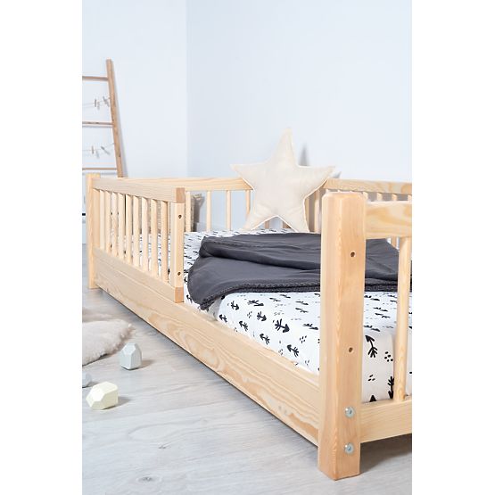 Niskie łóżko dziecięce Montessori Ourbaby - naturalne