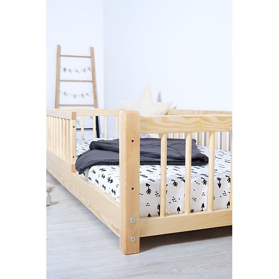 Niskie łóżko dziecięce Montessori Ourbaby - naturalne