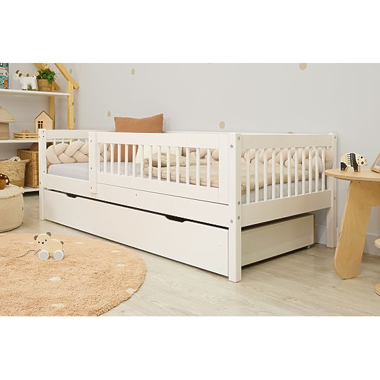 Łóżko dziecięce Teddy Plus - białe