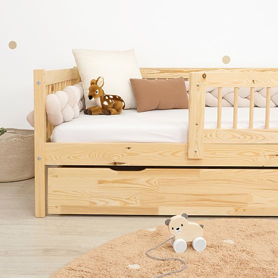 Łóżko dziecięce Teddy Plus - naturalne