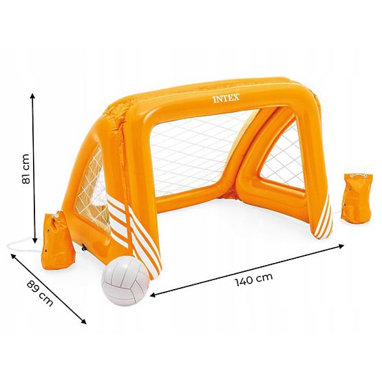 Dmuchana bramka z piłką do basenu