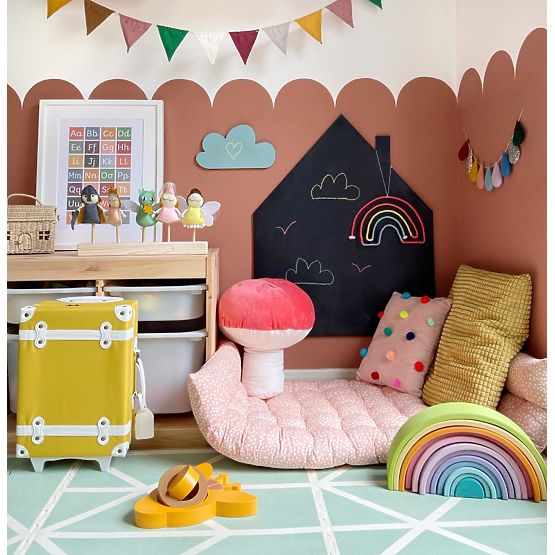 Domek tablicowy z kominem 80cm
