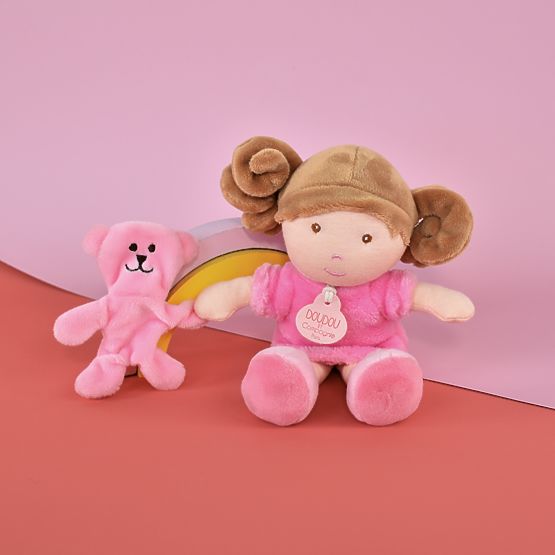 Doudou Jolijou Lalka Miss Rose 21 cm