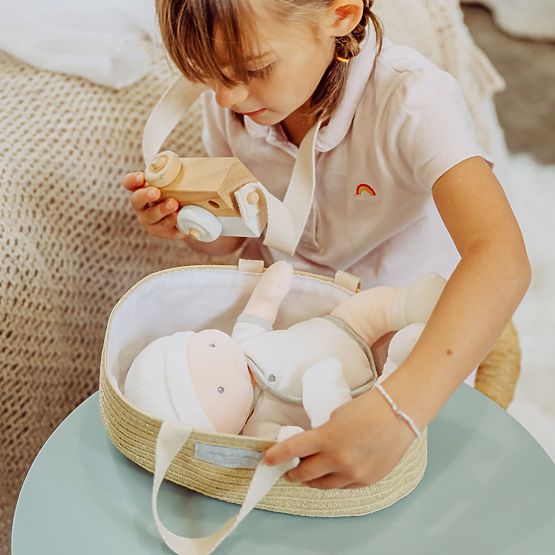 Doudou Jolijou Lalka Pol w torbie do wózka 28 cm