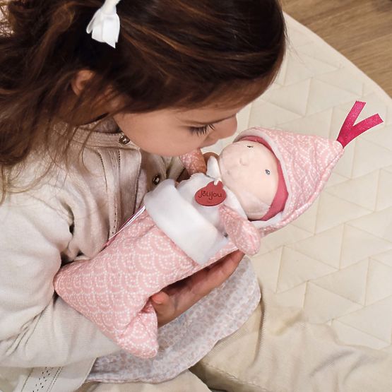 Doudou Jolijou Niemowlę w otulaczu 20 cm