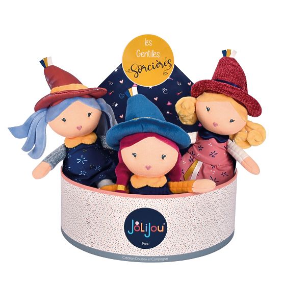 Doudou Jolijou Tkaninowe lalki Czarownice 24 cm